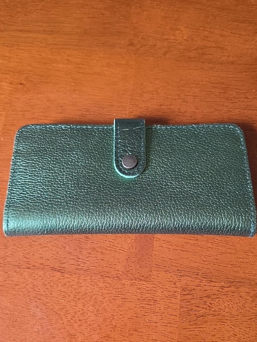 Portland Leather Goods Large Bifold - Metallic Greench